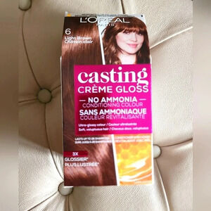L'Oreal Casting Creme Gloss No Ammonia Color Dye Hair 6  Light Brown